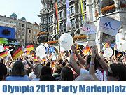 Bewerbung Olympische Winterspiele 2018 - Programm Entscheidung am 6. Juli 2011 auf dem Marienplatz (©Foto: Ingrid Grossmann)